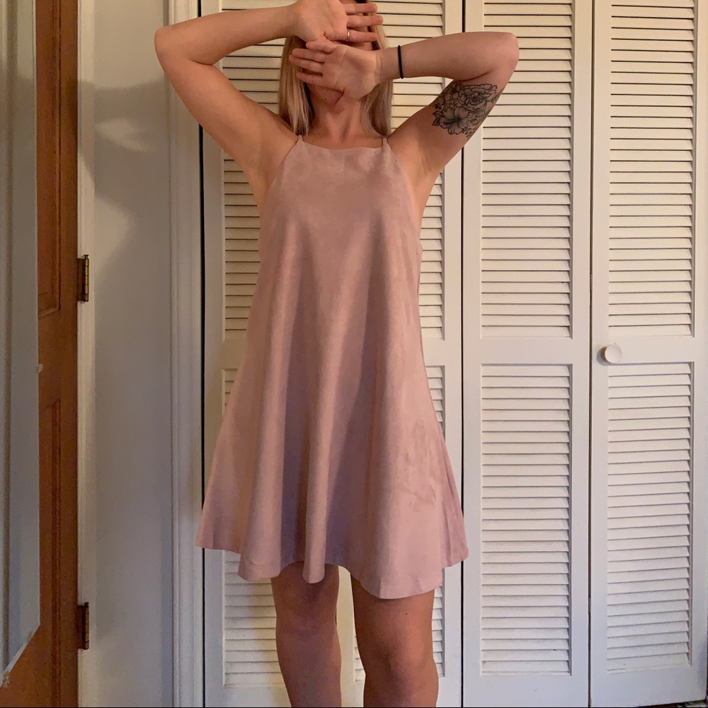 Plush Pink Party Dress